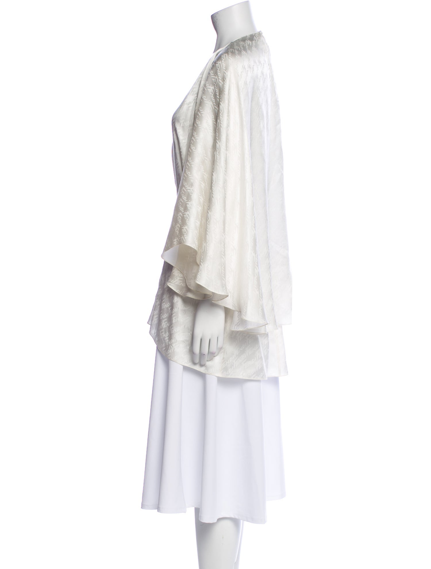 Fendi Silk Crew Neck Tunic