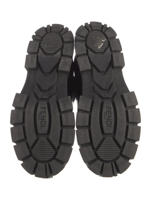 Fendi Zucca FF Logo Leather Chelsea Boots