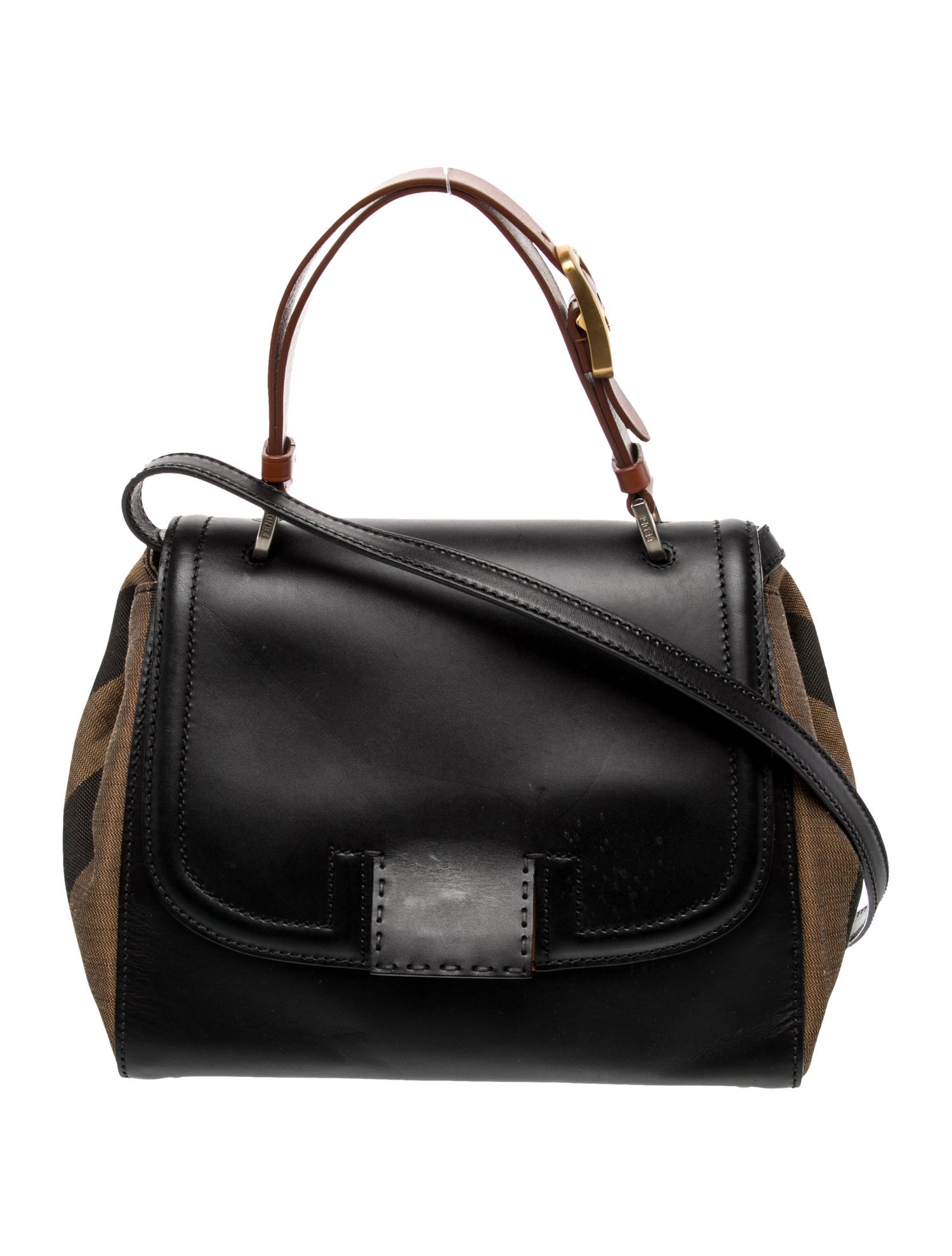 Fendi Pequin Shoulder Bag