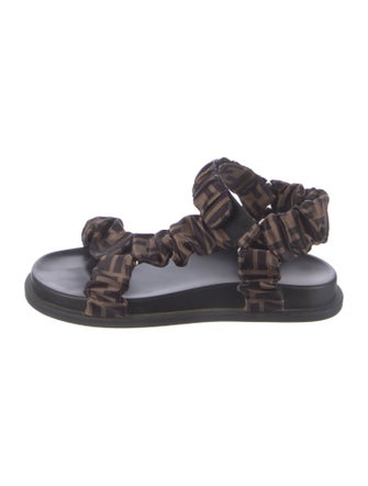 Fendi Zucca FF Logo Printed Gladiator Sandals