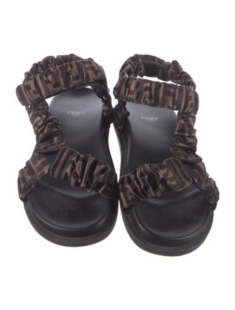 Fendi Zucca FF Logo Printed Gladiator Sandals