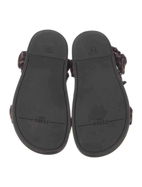 Fendi Zucca FF Logo Printed Gladiator Sandals