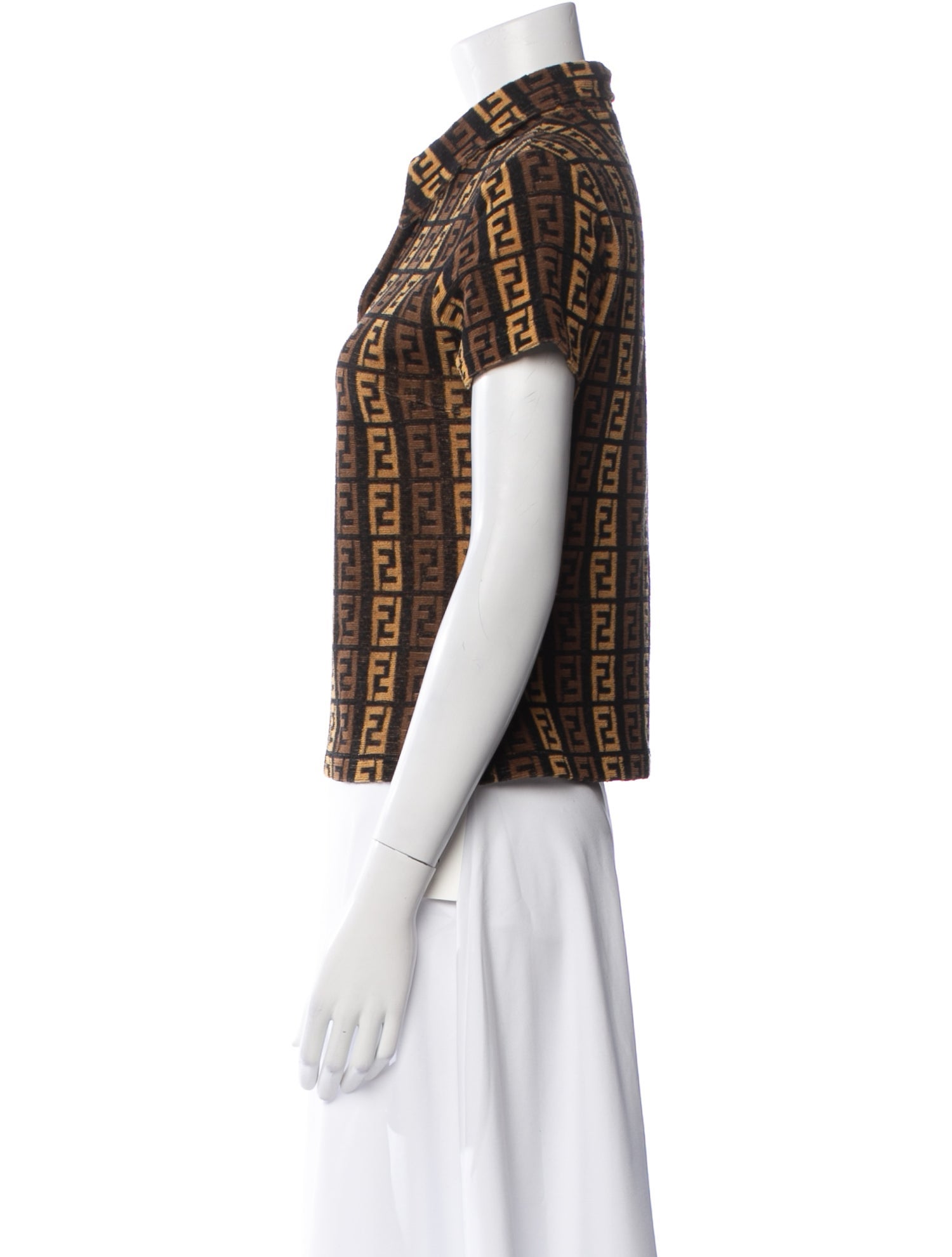 Fendi Vintage 1990's Button-Up Top