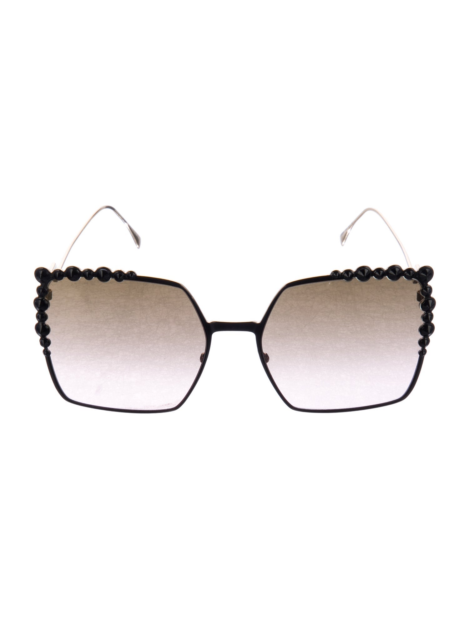 Fendi Spike Accents Oversize Sunglasses