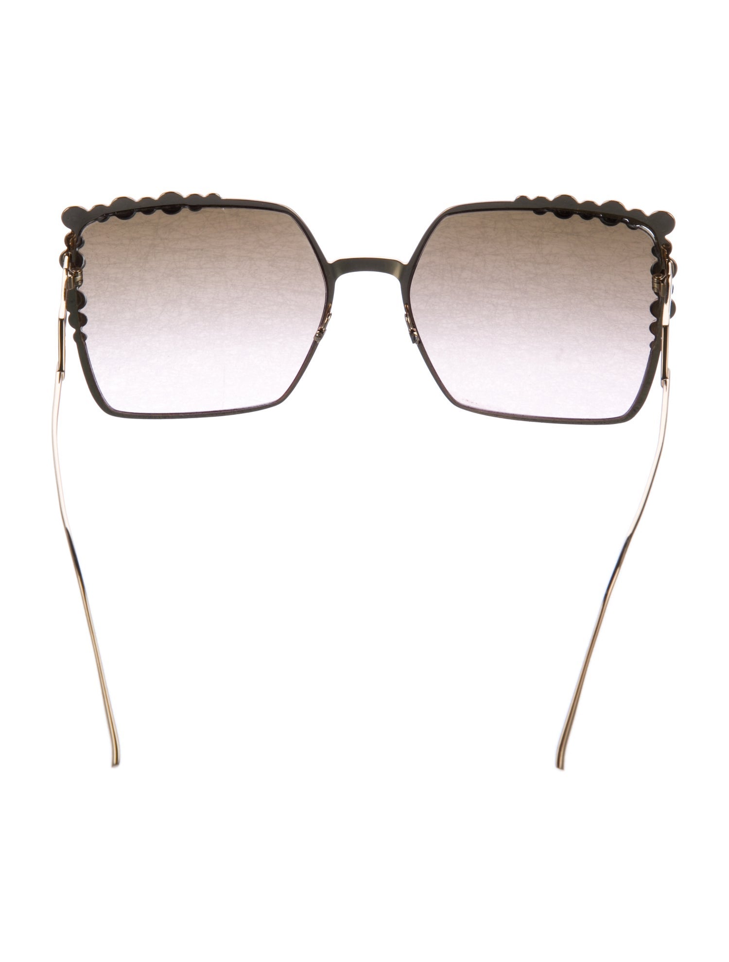 Fendi Spike Accents Oversize Sunglasses