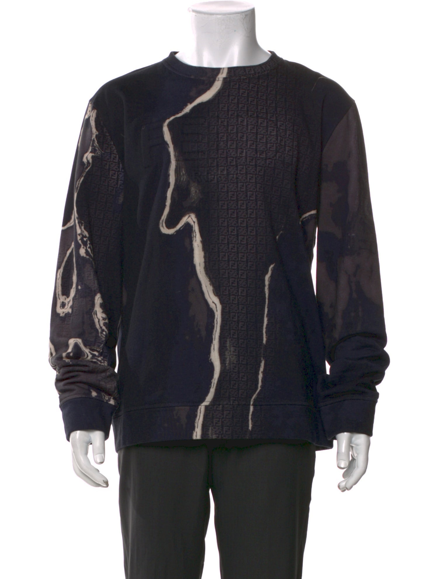 Fendi 2021 Zucchino FF Logo Sweatshirt