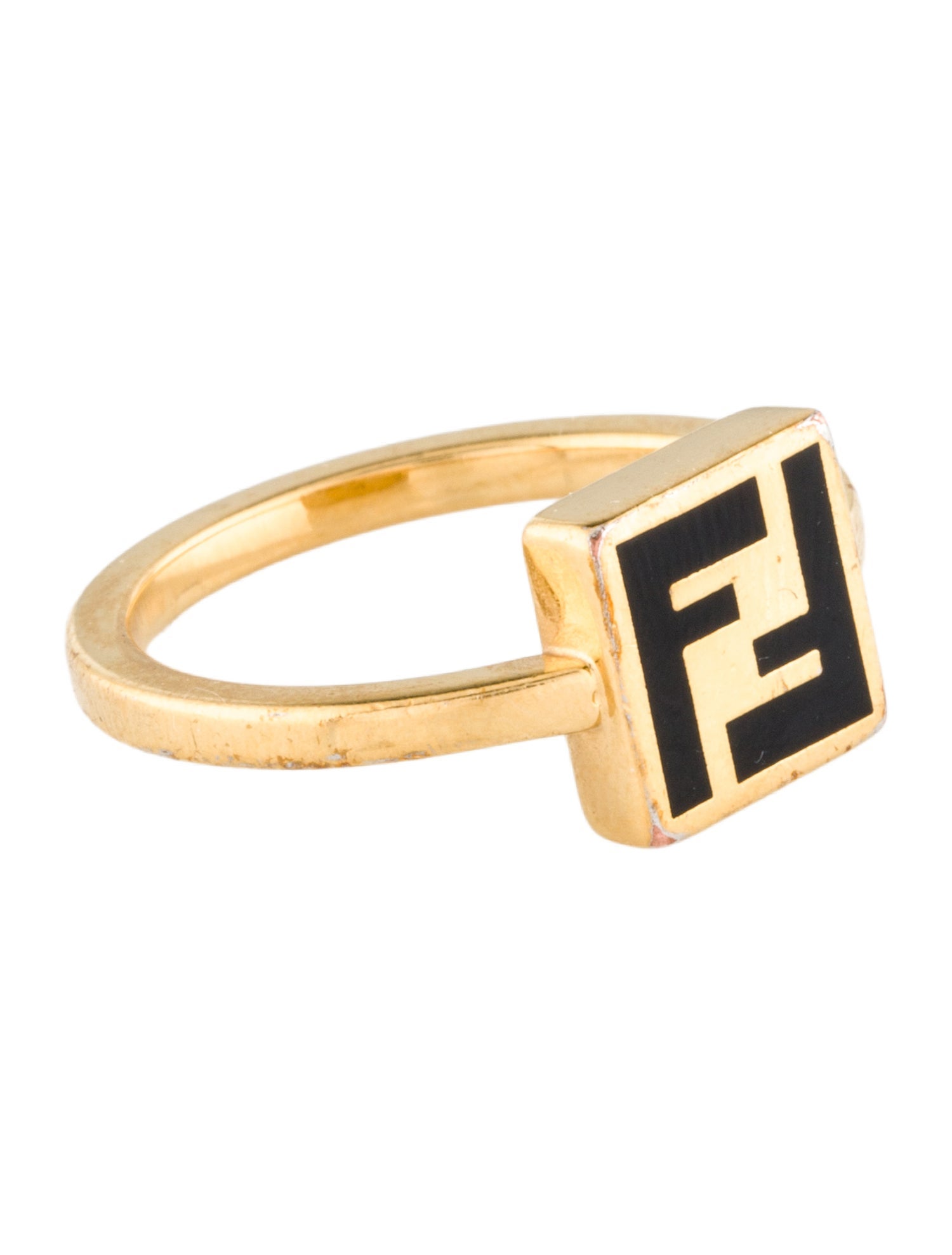 Fendi Enamel Band Ring