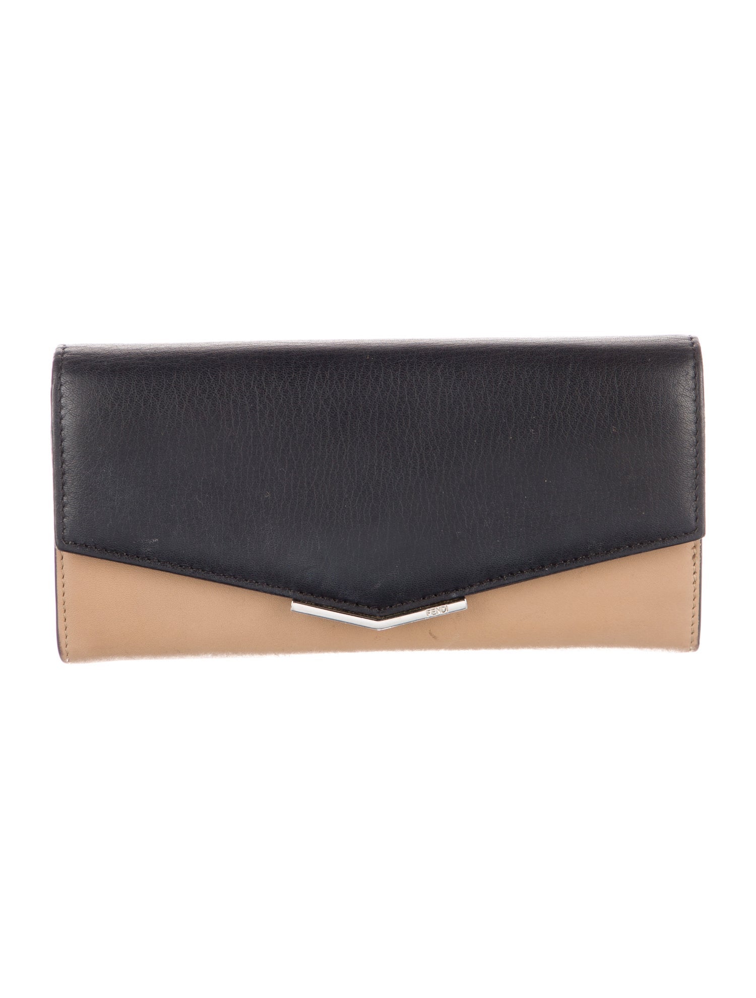 Fendi 2Jours Leather Continental Wallet