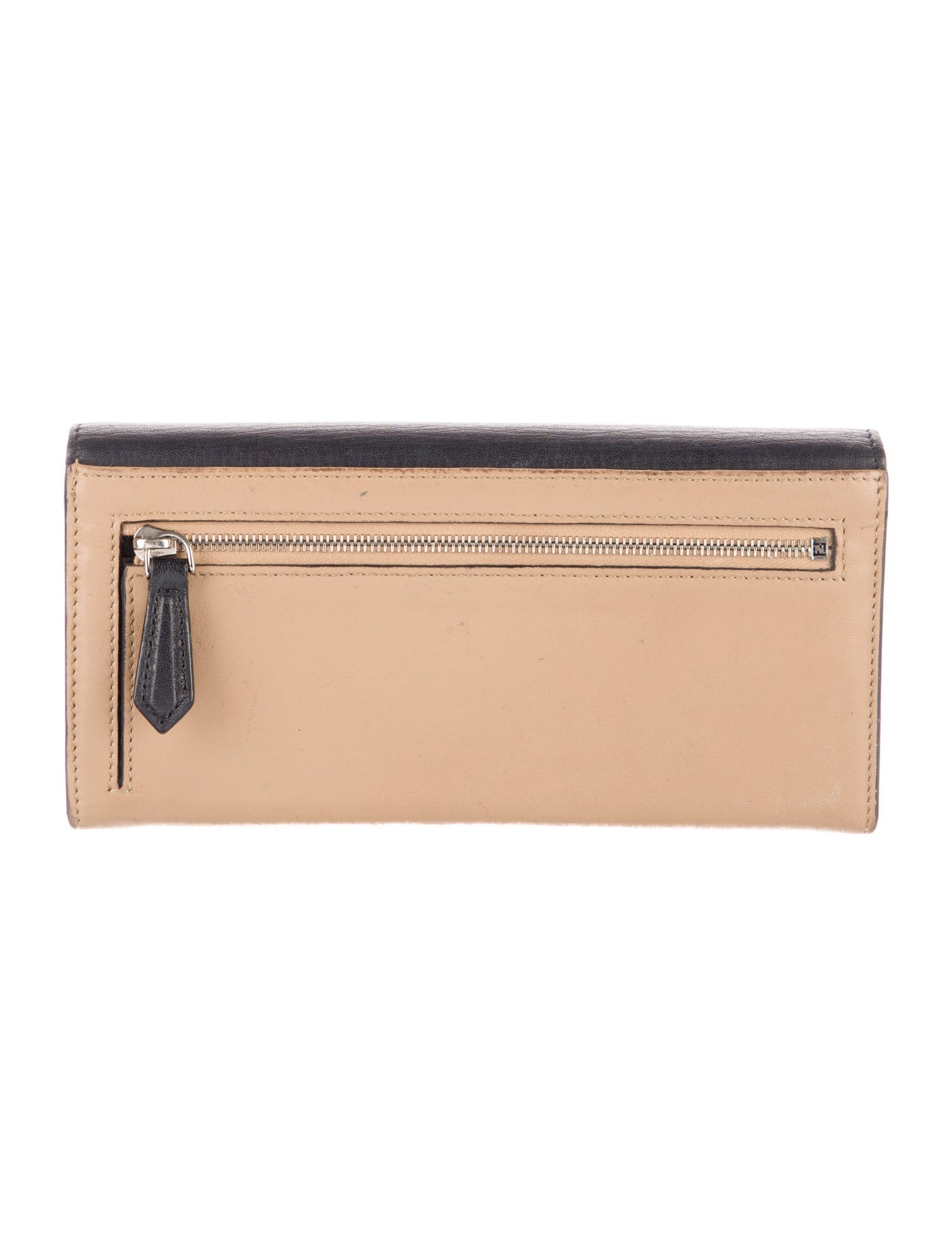 Fendi 2Jours Leather Continental Wallet
