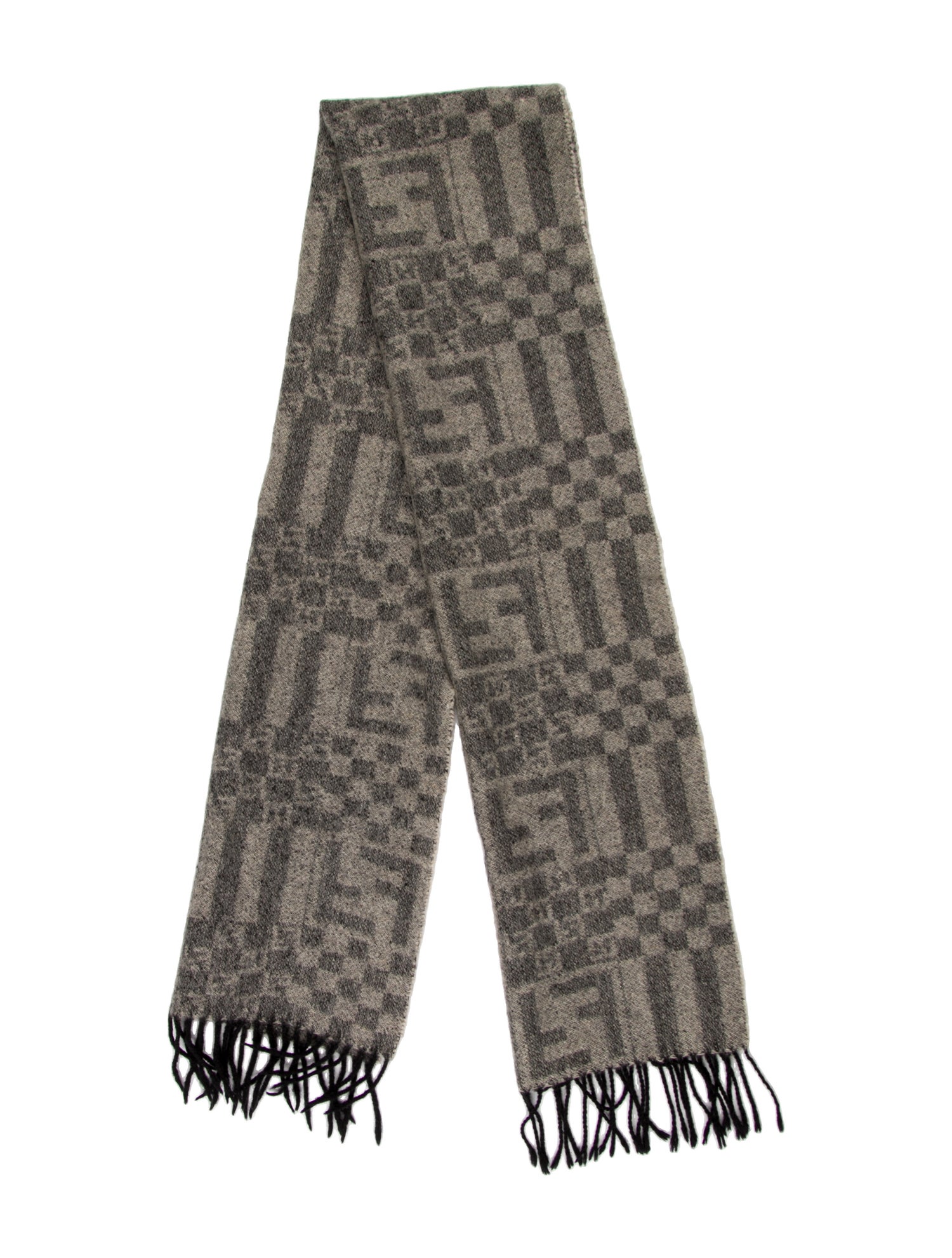Fendi Wool Printed Scarf