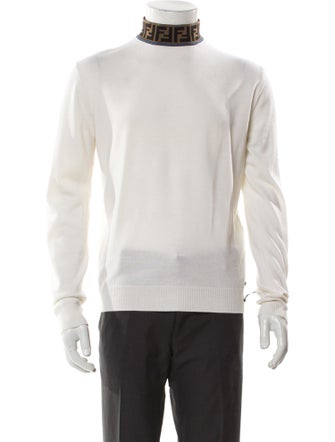 Fendi Wool Graphic Print Pullover