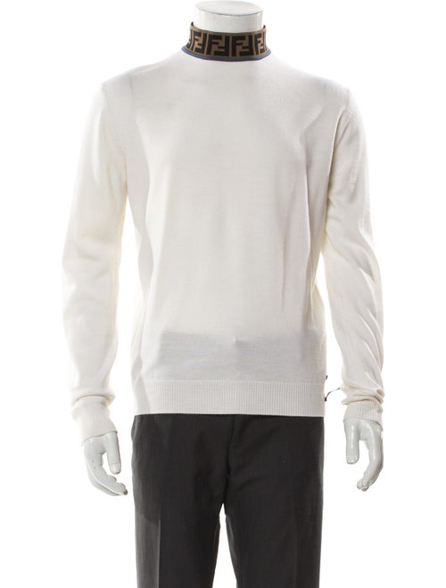 Fendi Wool Graphic Print Pullover