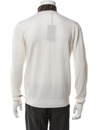 Fendi Wool Graphic Print Pullover