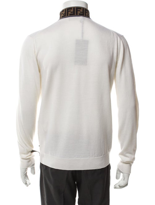 Fendi Wool Graphic Print Pullover