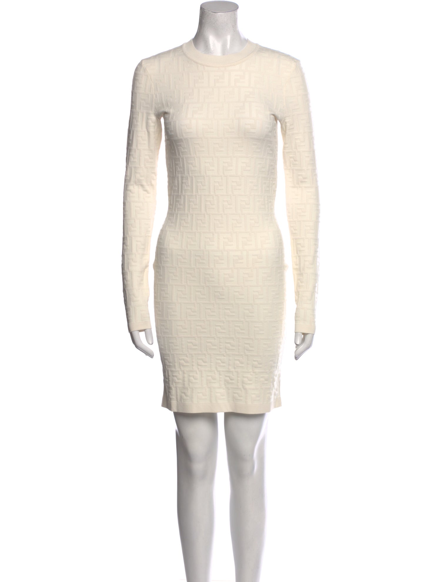 Fendi Crew Neck Mini Dress w/ Tags