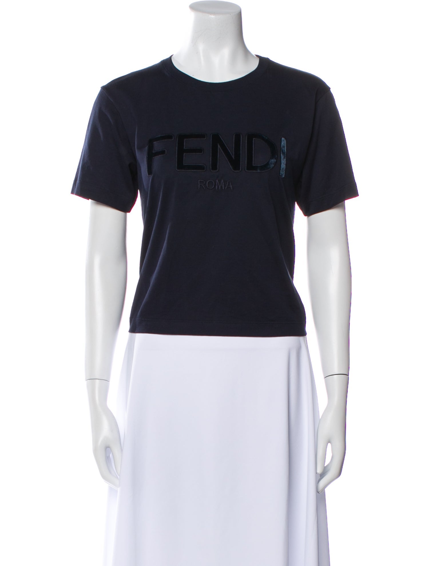 Fendi Graphic Print Crew Neck T-Shirt