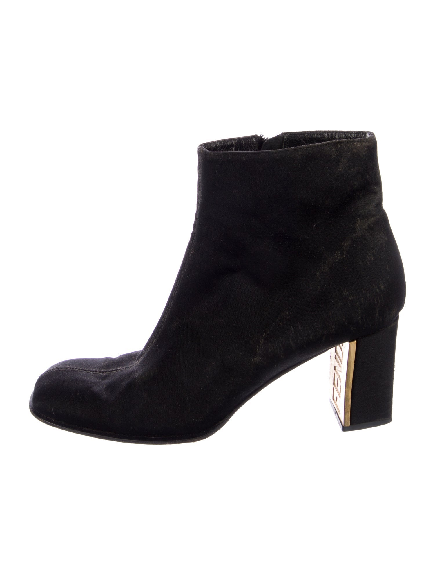 Fendi Zucca FF Logo Suede Boots