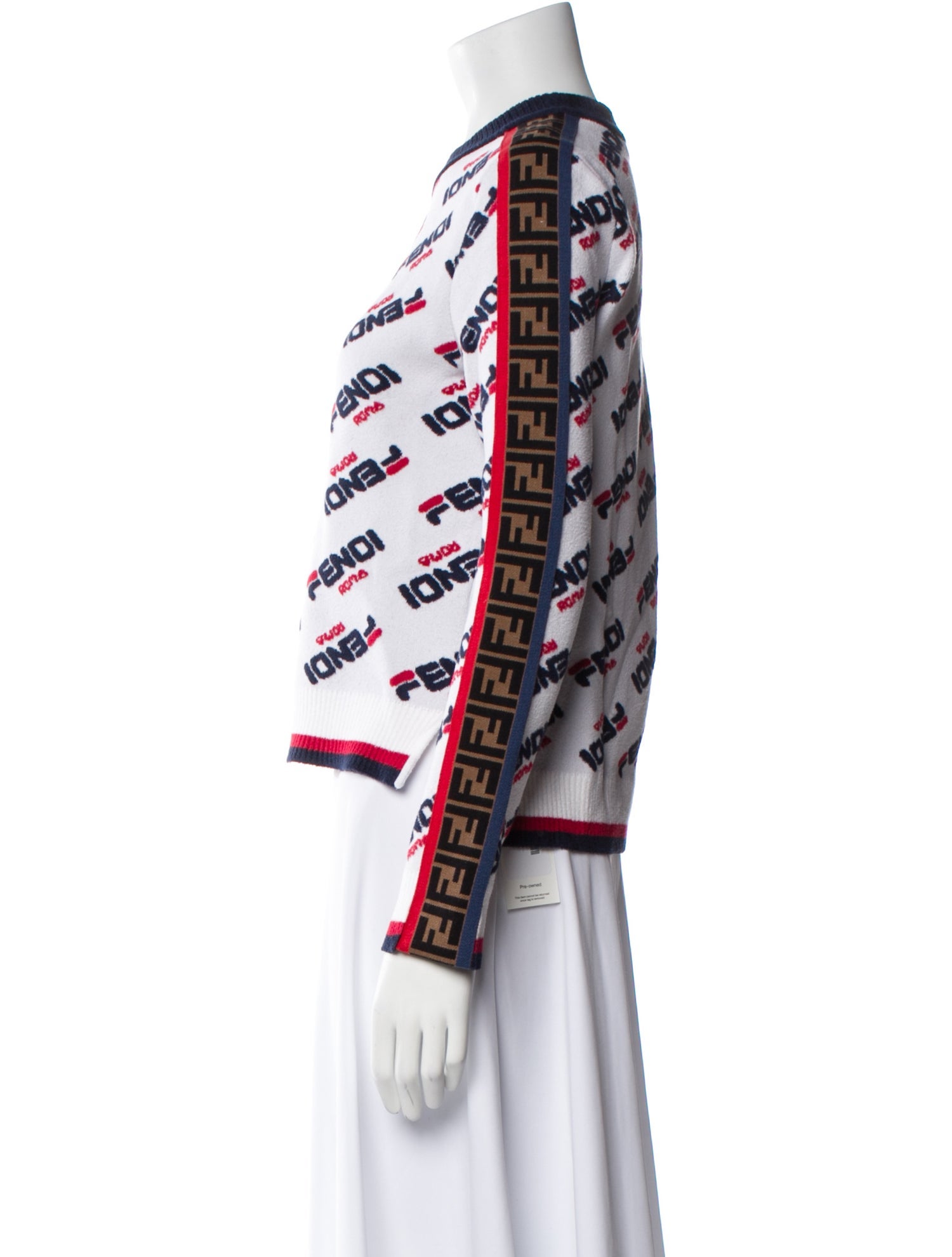 Fendi Printed Mock Neck Sweatshirt