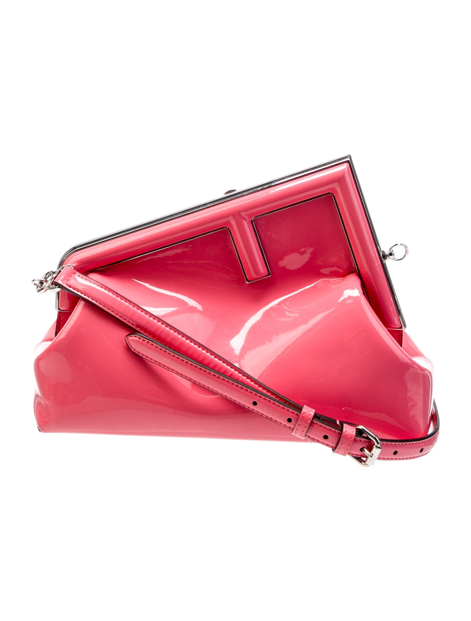 Fendi Patent Leather Crossbody Bag 2023