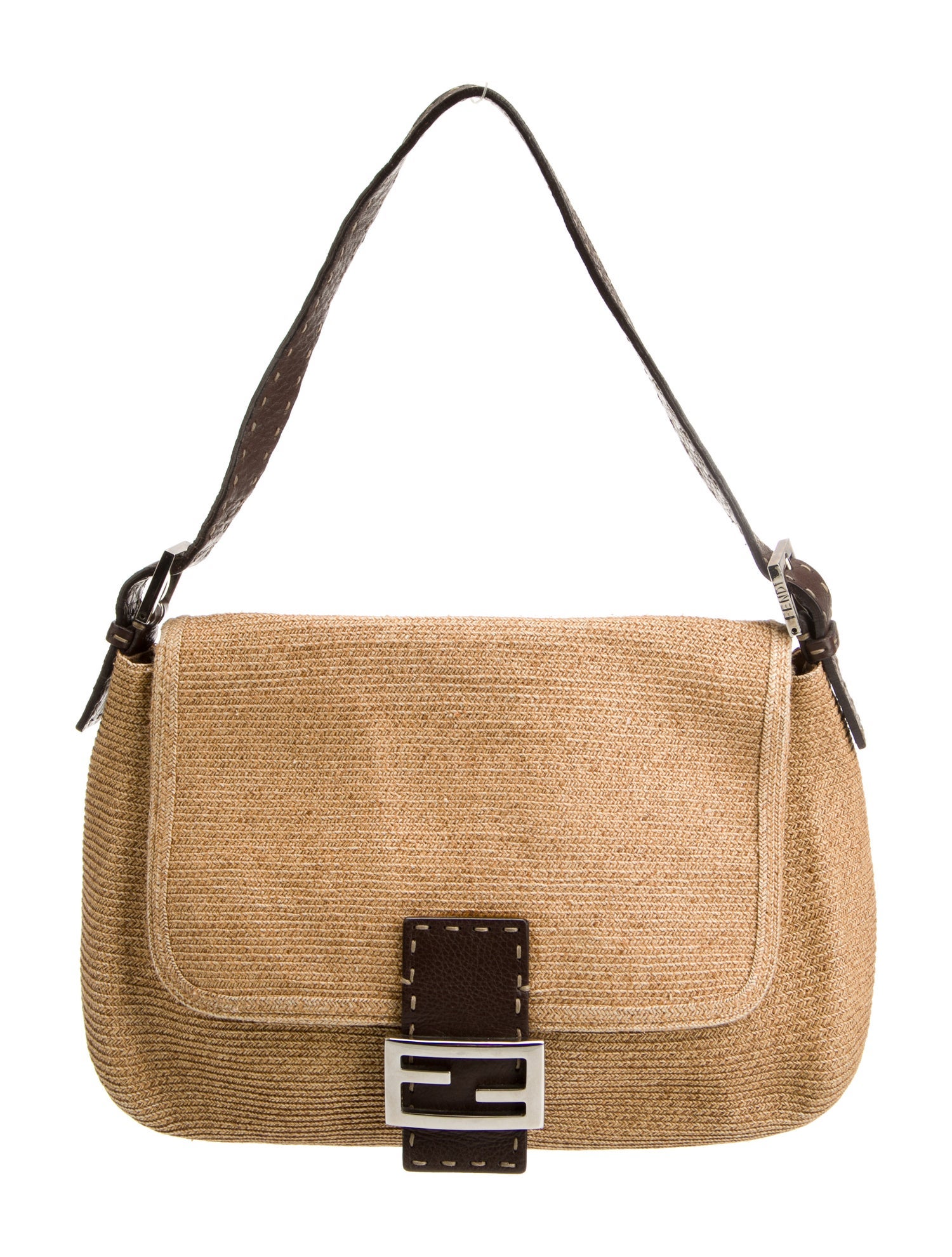 Fendi Raffia Baguette