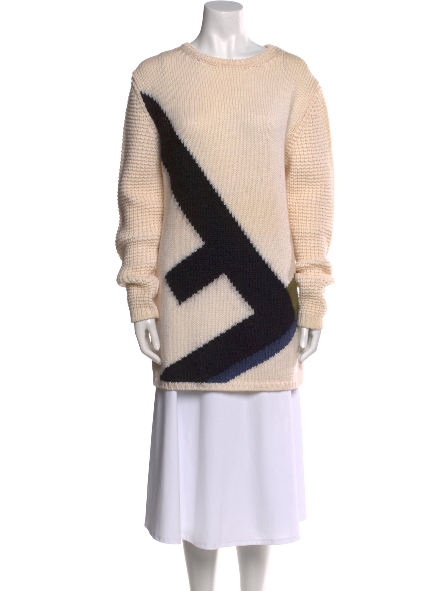 Fendi Wool Graphic Print Sweater