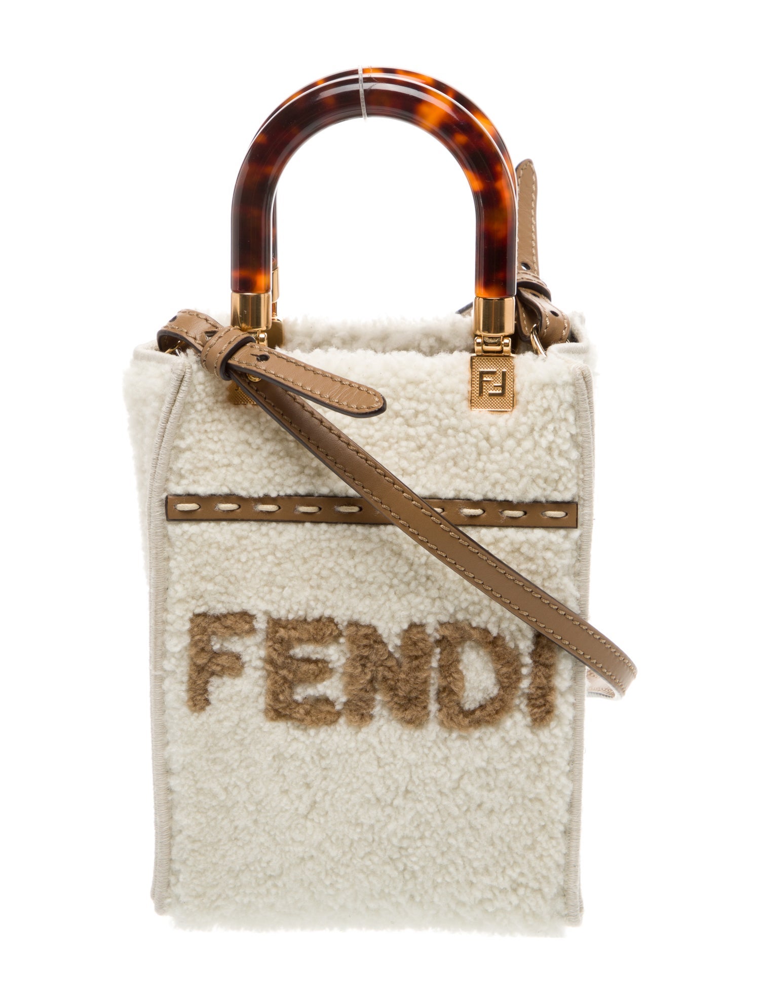 Fendi Shearling Bucket Bag