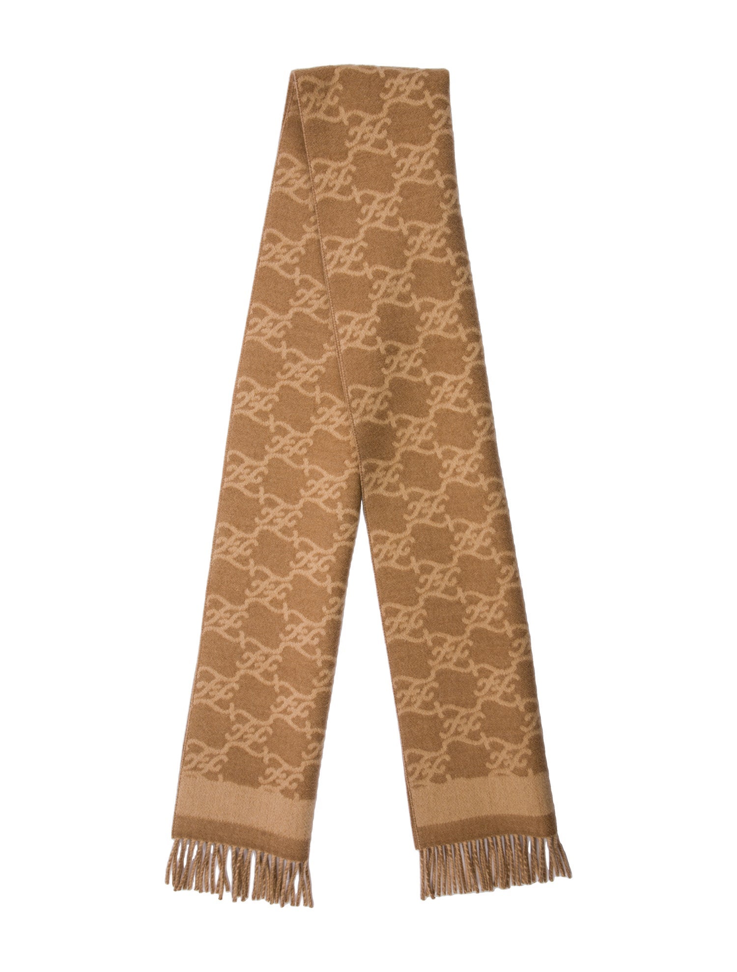 Fendi Wool Zucca FF Logo Scarf