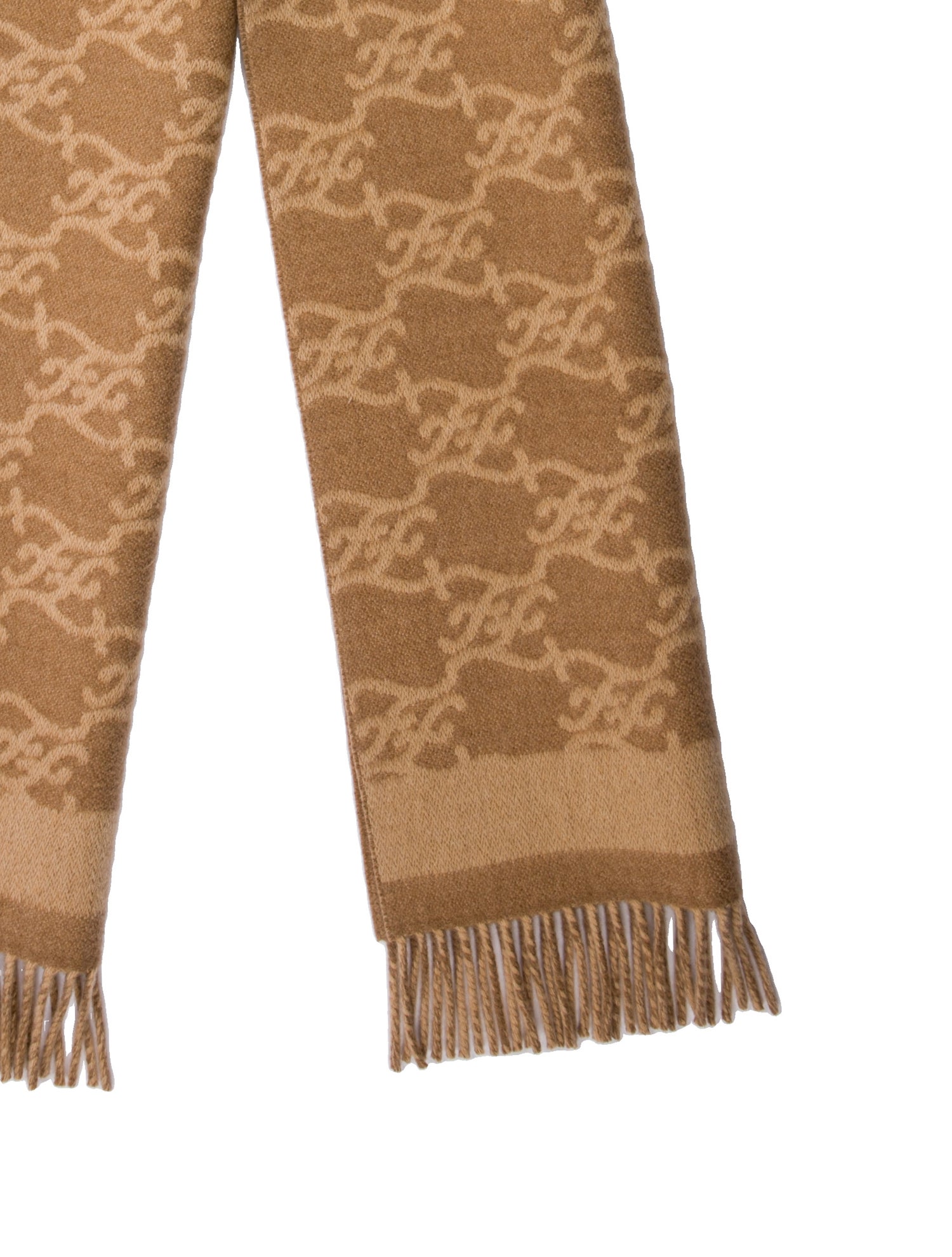 Fendi Wool Zucca FF Logo Scarf