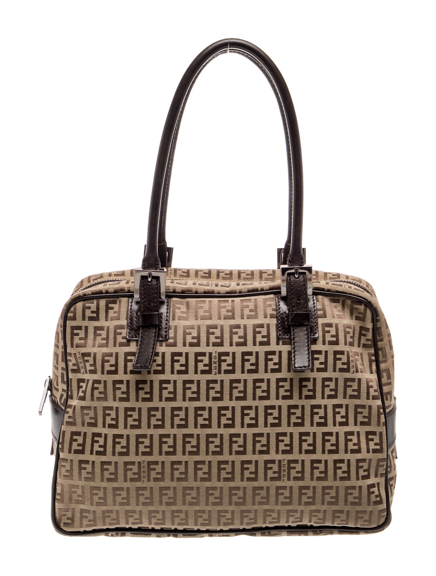 Fendi Zucchino FF Zucchino Satchel