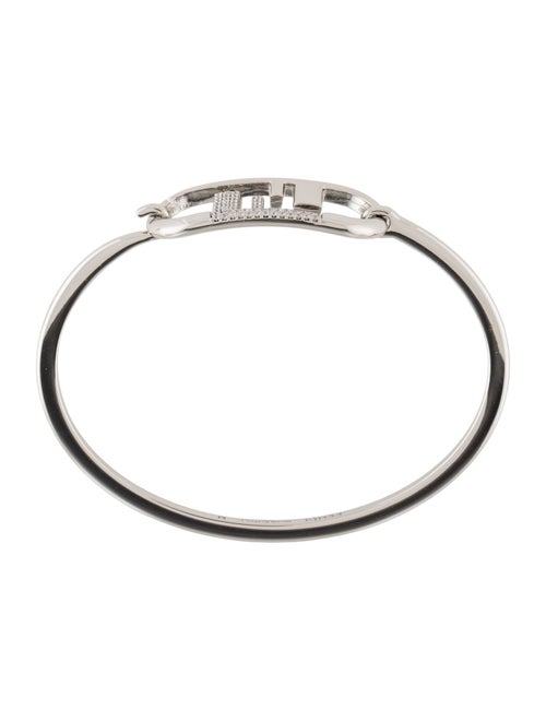 Fendi CZ O'Lock Bangle Bracelet