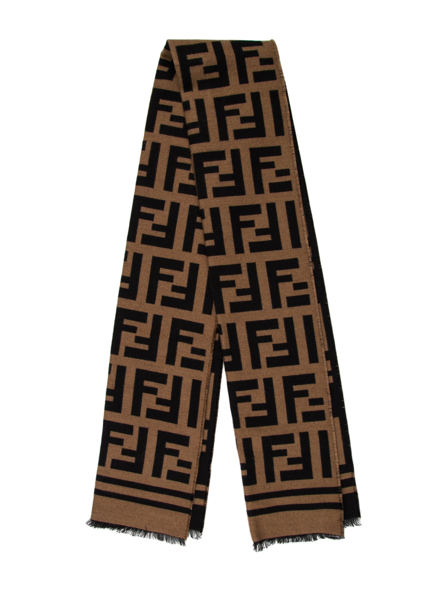 Fendi Wool Printed Scarf