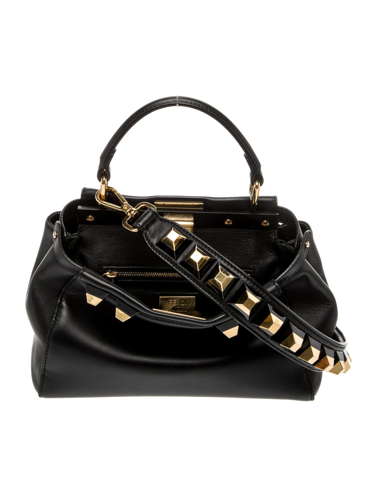Fendi Leather Peekaboo Mini
