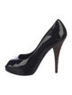 Fendi Zucca FF Logo Patent Leather Pumps