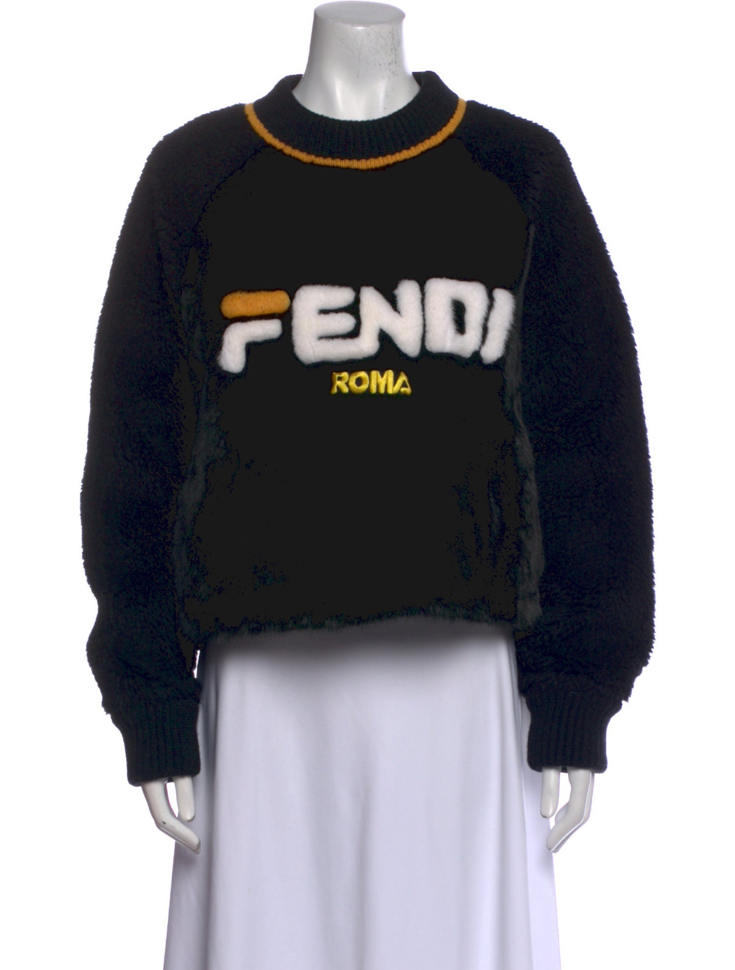 Fendi Graphic Print Crew Neck Sweater