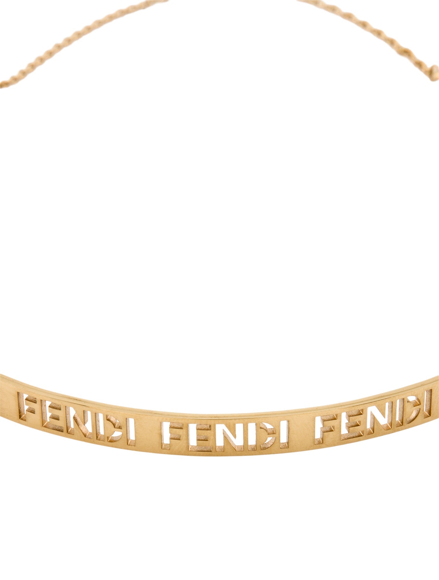 Fendi 'Baguette Logo Lettering' Choker Necklace