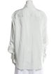 Fendi Silk Long Sleeve Button-Up Top