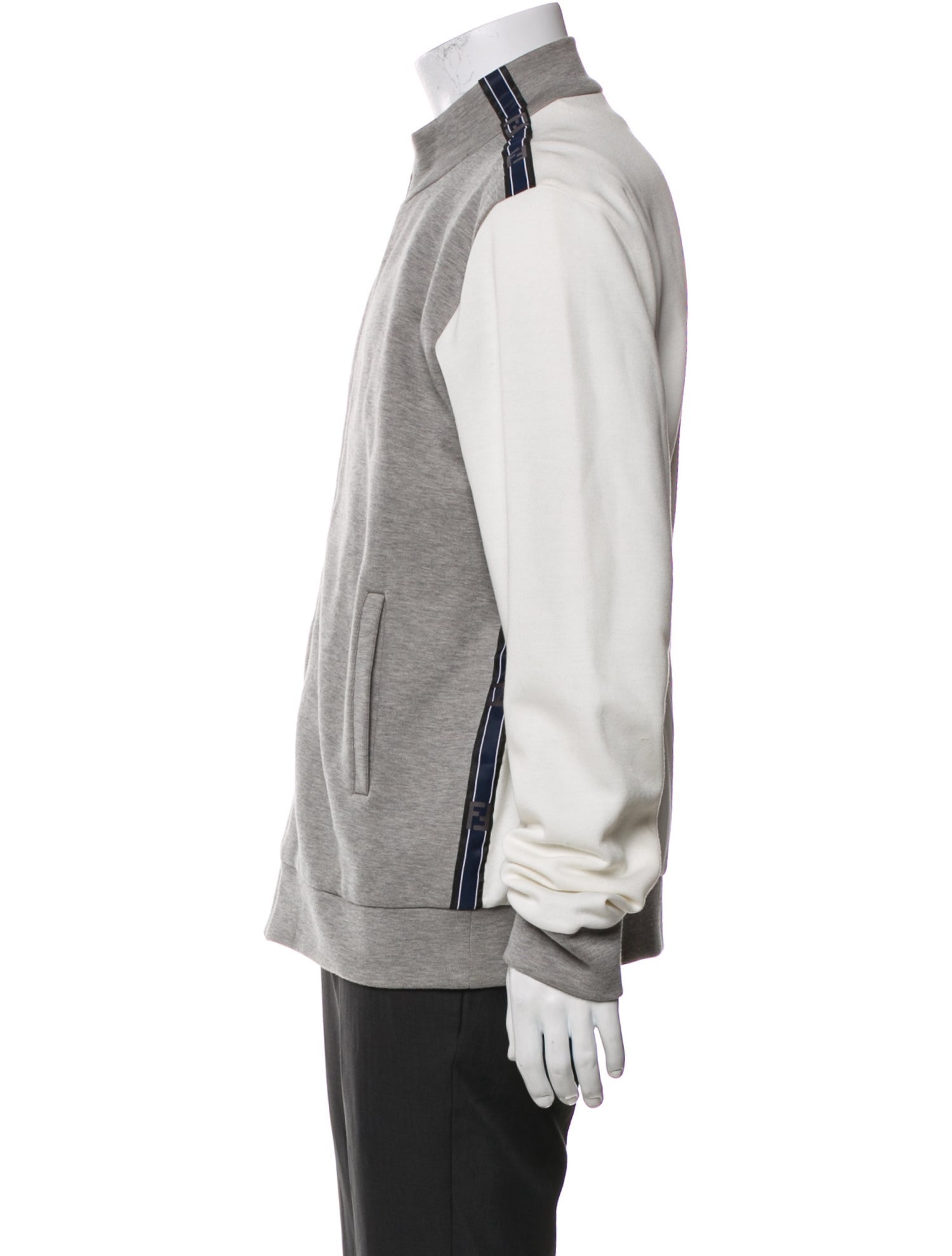 Fendi Zucca FF Logo Colorblock Pattern Jacket