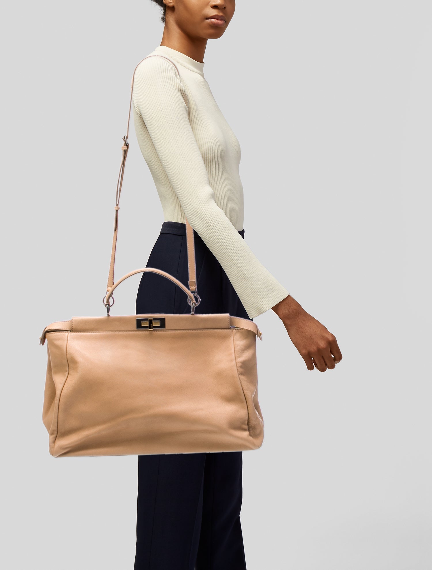 Fendi Leather Peekaboo Large Vintage