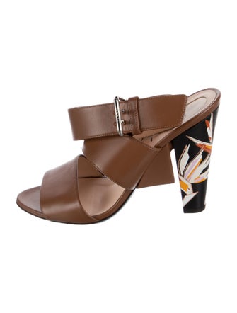 Fendi Leather Slides