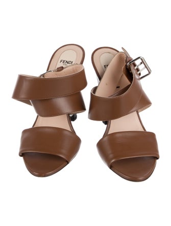 Fendi Leather Slides