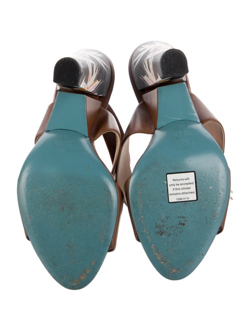 Fendi Leather Slides