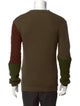 Fendi Colorblock Pattern Crew Neck Pullover
