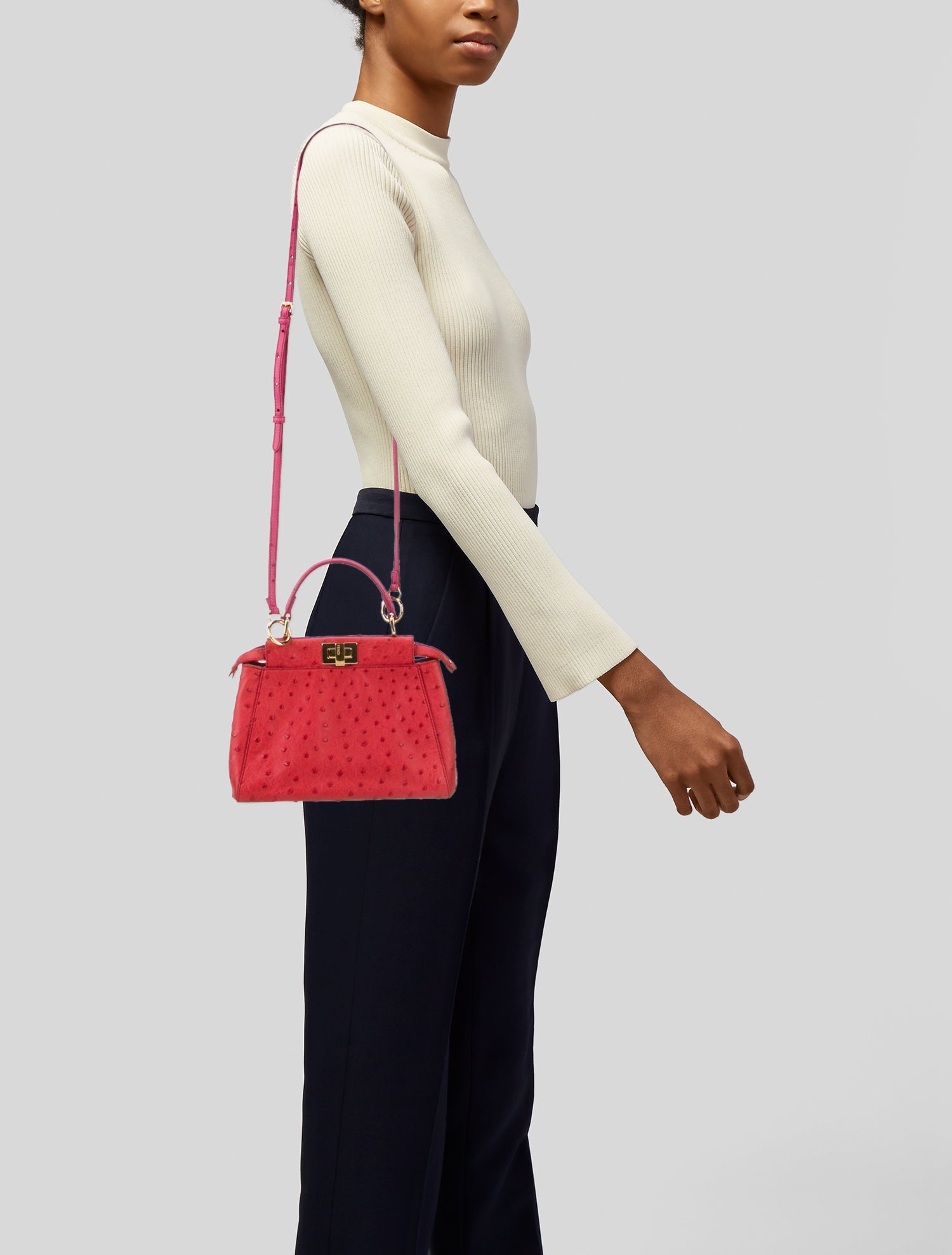 Fendi Ostrich Peekaboo