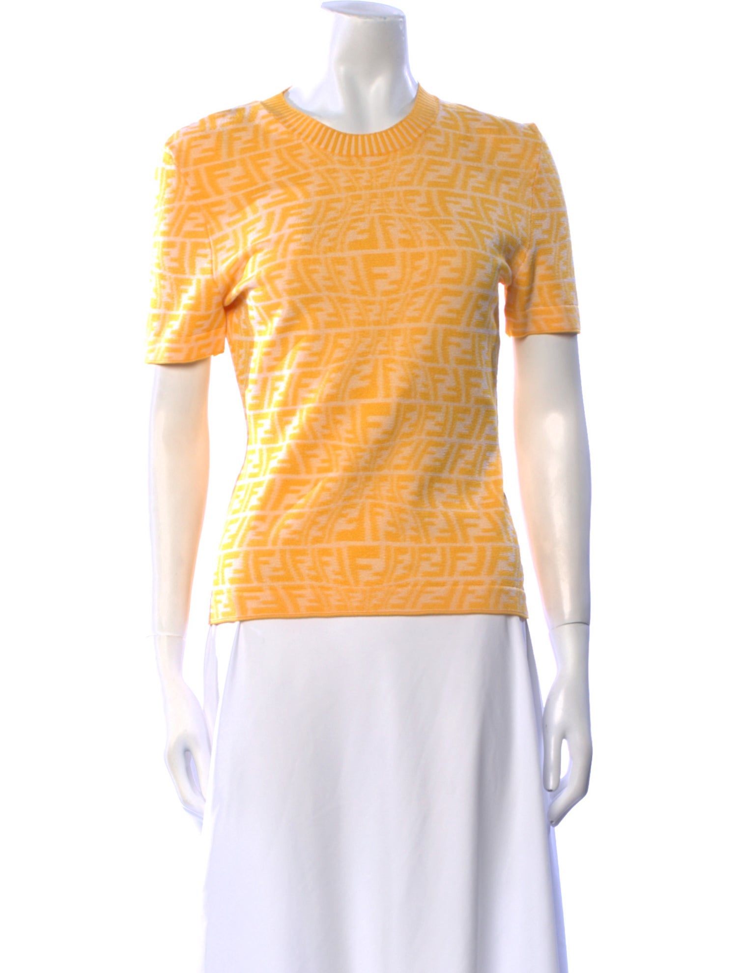 Fendi Printed Crew Neck T-Shirt