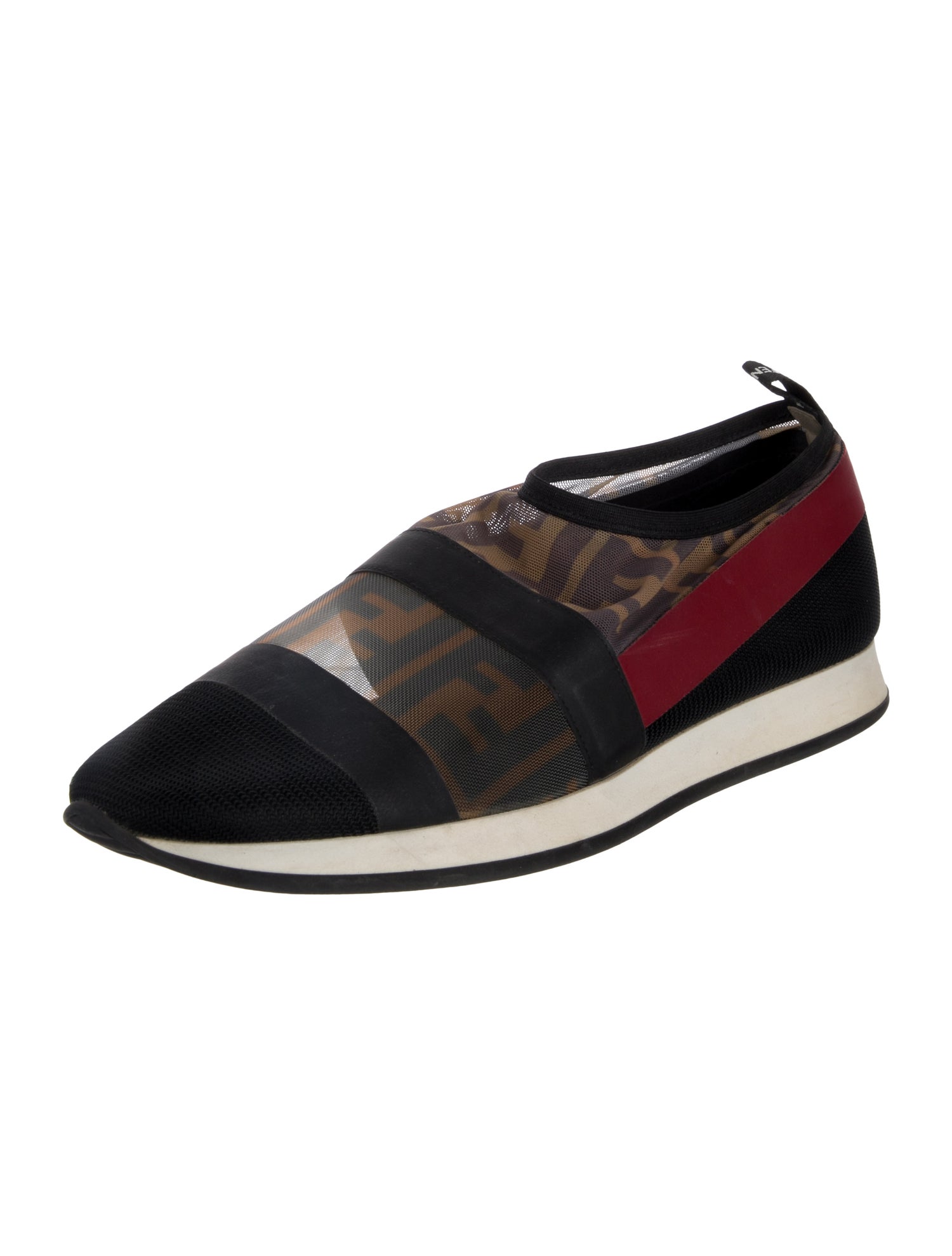 Fendi Zucca FF Logo Mesh Sneakers