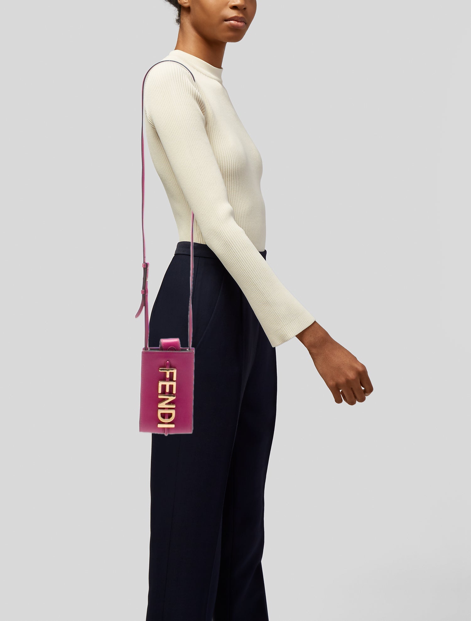 Fendi Leather Bucket Bag