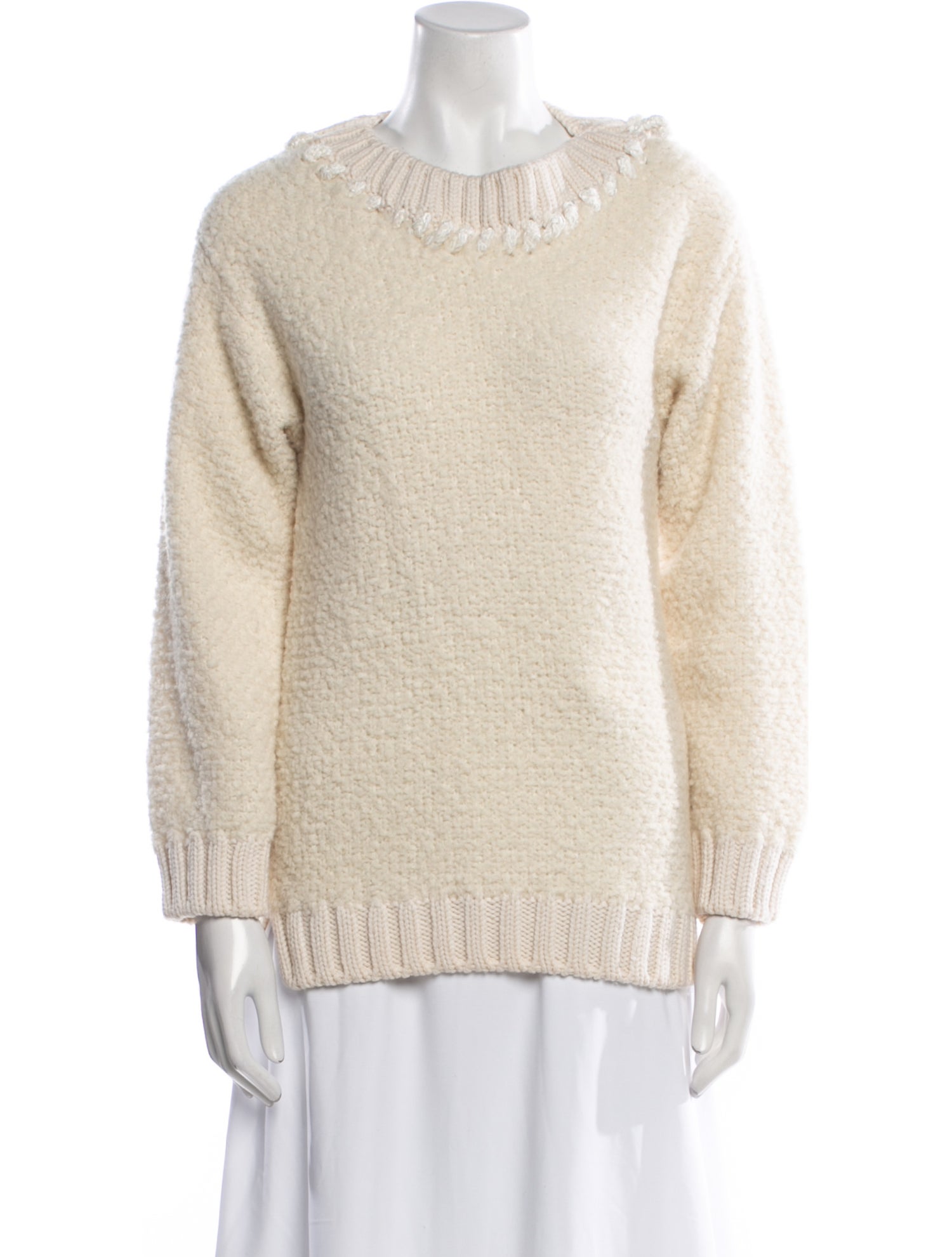 Fendi Virgin Wool Mock Neck Sweater