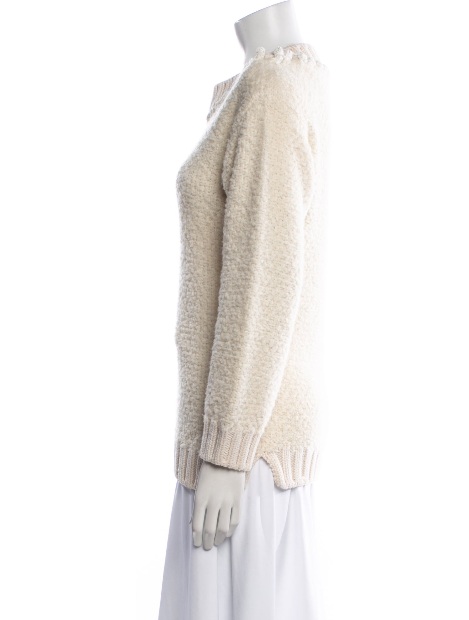 Fendi Virgin Wool Mock Neck Sweater
