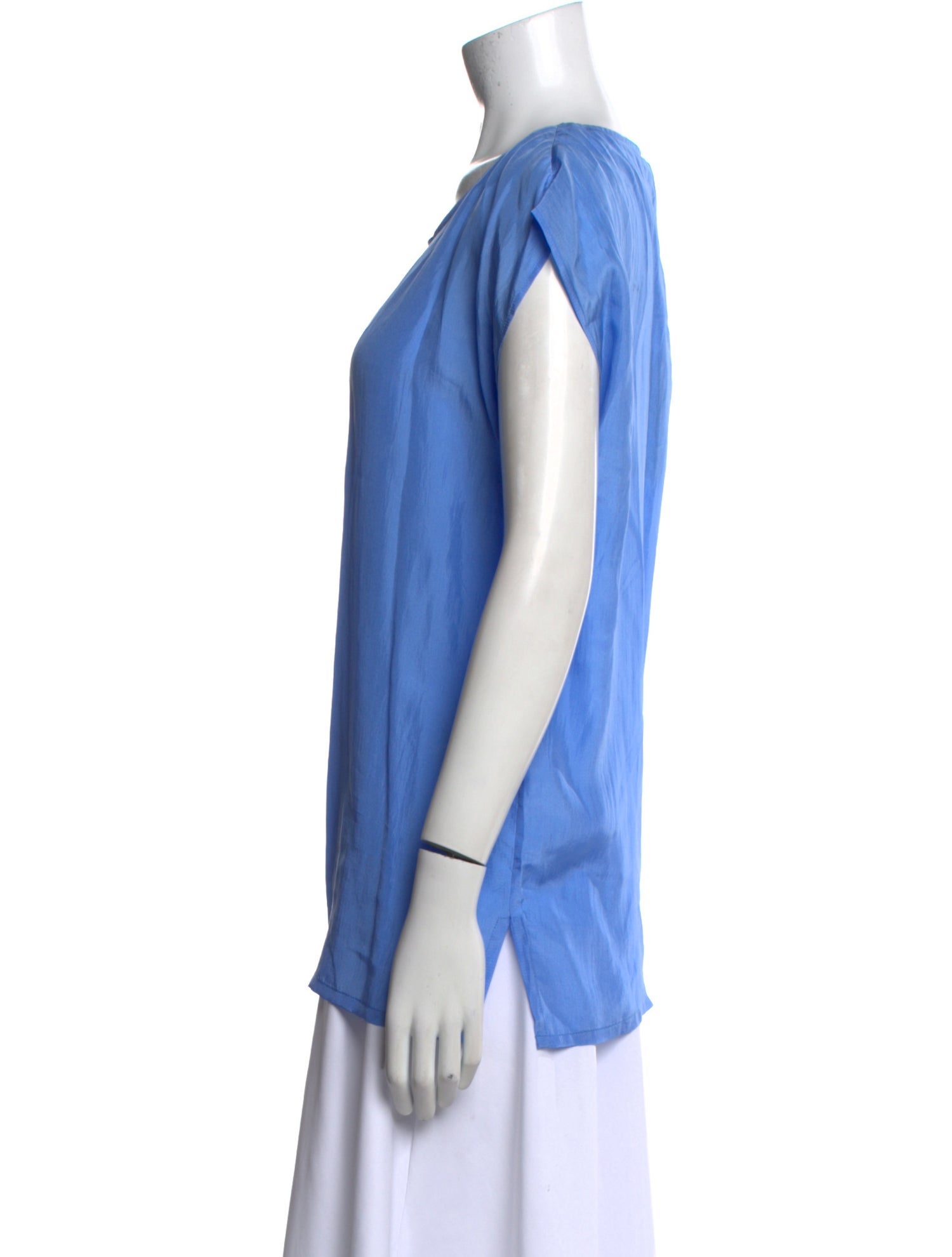 Fendi Silk Scoop Neck Blouse w/ Tags
