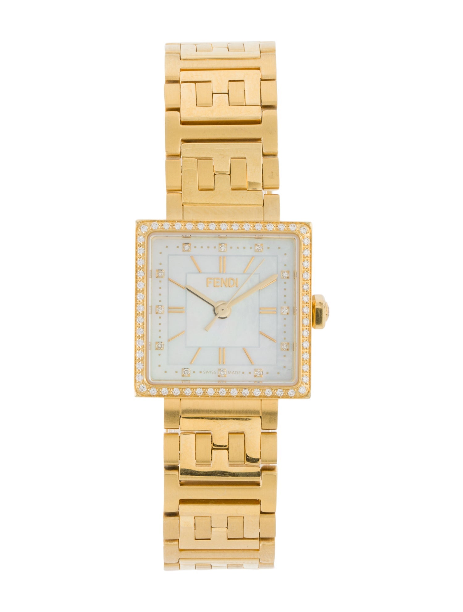 Fendi Forever Fendi Square Diamond Watch